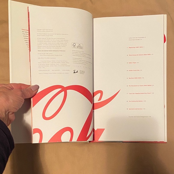Coca-Cola Canada Hardcover Book 120 Years Retro Bottle Art with Red Accents - Picture 2 of 5